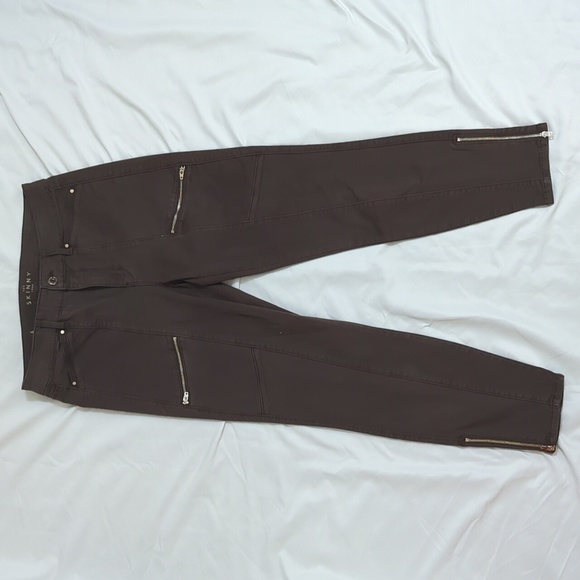 White House Black Market Pants - WHBM Mid-Rise Skinny Crop Jeans, Color Army Green Size 4